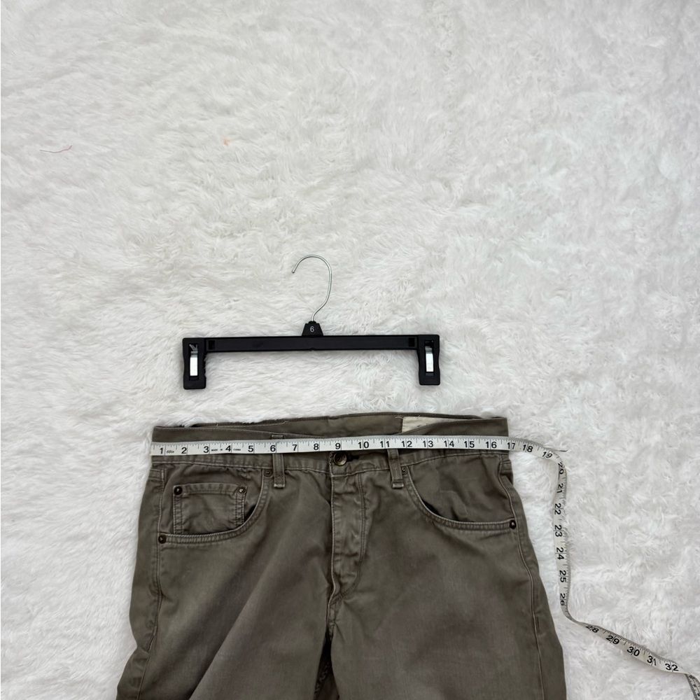 Rag & Bone Standard Issue Fit 2 Slim Leg Jeans Distressed Pants Khaki Gray - Picture 10 of 11